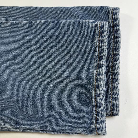 LL Bean Womens Double L Jeans Ultra High Rise Tapered Leg Flannel Lined Sz 14 P - Picture 9 of 10